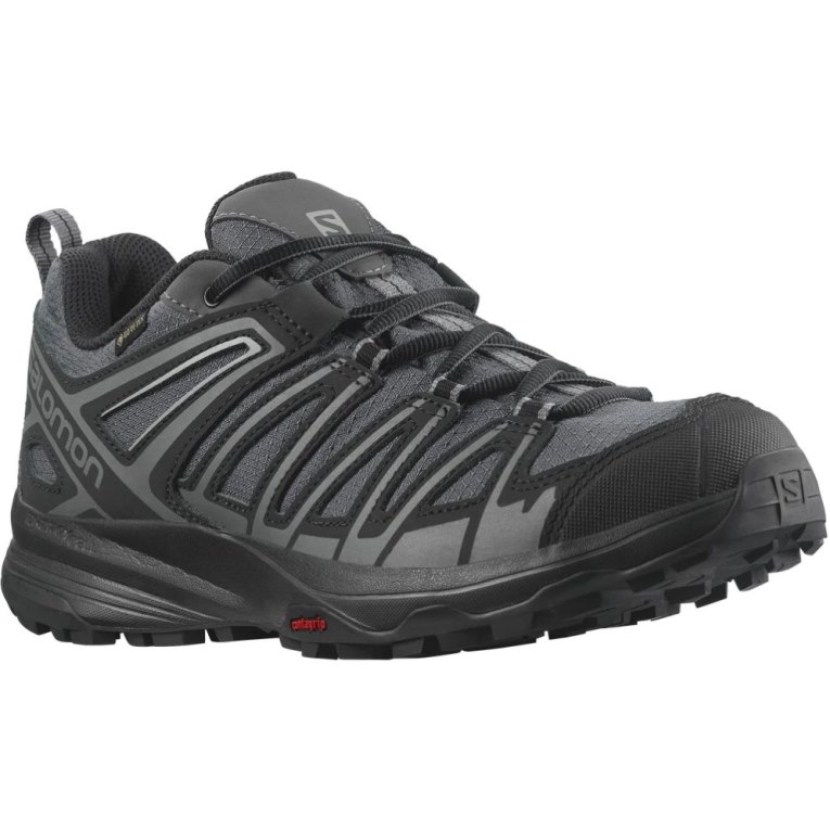 Black Salomon X Crest GTX Men's Hiking Shoes | IE DY2638